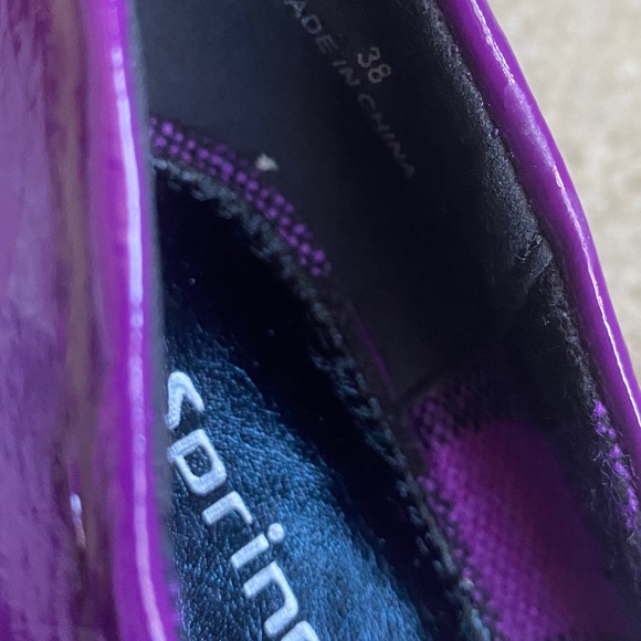 ποΈ Spring Purple Square Toe with Chunky Heel, Size 8 - Picture 8 of 10